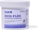 MAJOR Medi- Pads - Heembehoidal Higienic Witch Hazel Pades - Bantuan Cooling with Aloe - 100 Count Jar (1 Pack)