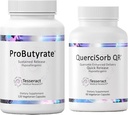 Tesseract Gut & Imune Dump Bundle - Probutyrate 600mg & QuQuQuerercetin Quercetin 400mg, 120 + 90 Capsules, hypopullernic, Gastrointestinal & Immune Health