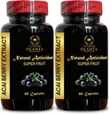 ACAI Berry Extract - aciai Berry Diet Capsules, Acai berry Superfood, Vitamin Water acai Blueberry, aciBerry Pill - 2 Botol 120 Capsules