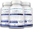 Disetujui Ilmu GABA + - Tenang Properal, Membuktikan Tidur, Boost Mood - GABA, L-Theanine, L-Arginine, Vitamin B6, BioPerine - Absorpsi Tinggi - 180 Capsules - Vegan