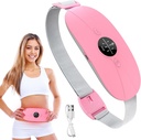 Haunting Pad for Period Cramps, 3 Heat Levels and 3 Pisage Modes, Portable Heating Pad for Menstrual Cramps Relief, Electric Heat Belt Gifts for Her, Cordless Back Belly Headt Belt for Women and Girl