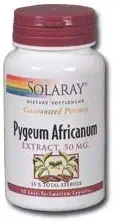 Solaray - Pygeum Africanum (Ekstrak), 50 mg, 60 kapsul