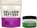 Collagen Peptides & Beyond Hijau 124; Hair, Kulit, Nail, dan Dukungan Bersama + Immune Boost, Detox, & Energi