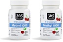 Whole Foods Market, Metil B-12 Lozenges 10000mcg, Cherry Flavor, 60 ct (Paket 2)
