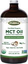 Flora - MCT Minyak Tersertifikasi Organik - Mendukung Energi Otot & Kesehatan Otak - Berisi C8 Caprylic Acid & C10 Capric Acid - Non-GMO, Bebas, Vegan & Keto- Friendly - 32 flies. Botol Kaca