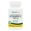 NaturesPlus Rilis Diterima 1000 mg Vitamin C - 60 Tablet - Dengan Rose Hips - Vegetarian, Gluten Bebas - 60 Servis