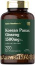 Tahoe Nutronionals Korea Panax Ginseng Extract 1500 mg 124; 200 Capsules 12.4; Tambahan untuk Pria & Women 124; Non-GMO dan Gluten Bebas