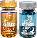 Bypass Duo Generik Pilih & PURIFY - Quemá grasa de día y de Noche (Pilih 30caps) - (memurnikan 60caps), Blue and Gold