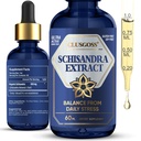 Schisandra Drops, Organic Schisandra Berry Suplemen untuk Mood Support & Liver Health, Stress & Fatigue Relief, Alkohol dan Gula Free, Vegan