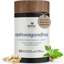 Akshar Ayurveda - Ashwagandha Capsules with Ashwagandha Root Extract and Powder - Adaptogenic Herbal Dukungan untuk Stress, Mood, Energy & Vitalitas - Vegan Cruelandha Gratis Suplemen (60 Count)