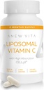 Lipomal Vitamin C Suplemen - Enhanced Immunity Support, Antioxidant Rich, Optimal Absorpsi & Bioavability, Acid Acid Power, Non-GMO, Gluten- Free, Plant - berbasis - 120 Veggie Caps
