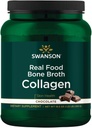 Swanson Real Food Bone Collagen - Chocolate 19.5 oz Pwdr