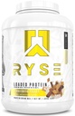 RYSE Loaded Protein Powder - Cinnamon Toast - 25g Whey Protein Isolate & Konsentrasikan dengan Prebiotic Fiber & MCTS - Low Carb, Low Sugar, Digestive- Friendly - 54 lb Tub
