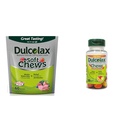 Dulcolax Soft Chews Saline Laxative Mixed Berry (60ct) Gentle Constipation Relief, Magnesium Hydroxide 1200mg & Chewy Fruit, Laxative Saline, Didukung Buah (30ct) Crastipation Bebas