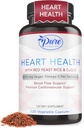 Murni Oleh Nature Red Yeast Rice dengan CoQ10 Tambahan untuk Pria & Perempuan, 200mg Vegan Omega 3 Per Serving, Gluten- Free Non-GMO, 120 Kapsul