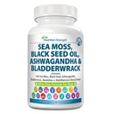 Sea Moss for Dogs 750mg Black Seed Oil 500mg Ashwagandha 250mg Turmeric 250mg Bladdercrack 250mg Dandelion 250mg & Vitamin C Vitamin D3 dengan Elderberry Dock 90