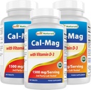 Terbaik Calcium Magnesium dengan Vitamin D3 1500mg Serving 180 Tablet (180 Cacah (Paket 3))