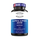 Thomas 'all- alami Obat Alpha Lipoic Acid 600mg, 120 Kapsul dengan B-Vitamin, Vegan, Tidak ada pengisi