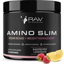 Synergies RAW Amino Slim - Active Lifestyle Suplement for Metabolic & Mindful Eating Sugare & Energy - Free & Vegan - Raspberry Lemonade - 20 Pelayan