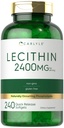 Carlyle Lecithin Supplemen 124; 2400mg 124; 240 Softgel Capsules 124; dengan kebangkrutan Phospholipid 124; Non-GMO, Gluten Free