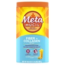 Metamucil Daily Fiber + Collagen, Psyllium Husk Powder, Plant Based Fiber Sugar- Free with Stevia, 3-1 Fiber Suplemen untuk Kesehatan Digetical, Orange Flavored, 90 Doses