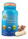 Probiotik dengan Enzymes Digetical dan Prebiotic untuk Perempuan dan Pria - 3-in-1 Vegan Probiotic Prebiotic Multi Enzyeme Kompleks untuk Kesehatan Gut - Maksimum Absorpsi Delayed- Pelepasan Kapsul