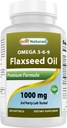 Terbaik Flaxseed Oil 1000 mg 240 Softgels - Omega - 3 - 6- 9 untuk Kesehatan Hati