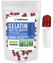 XPRS Nutra Ukuran 2 Kapsul Kosong - 100 Cacah Katup Gelatin Kosong - Pil DIY Filling - Capsule Pill Gel Pure untuk Do- It- Yourself Suplemen (Hapus Merah / Putih)