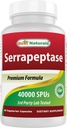 Terbaik Serrapeptase 40.000 SPU 90 Vcaps (90 Cacah (Paket 1)))