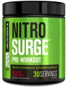 Jacked Factory NITROSURGE Pre Workout Supplement - Endless Energy, Instant Power Gains, Clear Focus and Intense Pumps - NO Booster & Powerful Pretraining Energy Quoder - 30, Black Cherry
