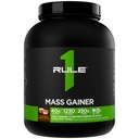 Aturan 1 Mass Gainer - Tinggi-Calorie Weight Formula Gain dengan 1.220 + Calories, 250g + Complex Carb Blend, 40g All- Whoy Protin Per Serving (8 Serving (Coklat Peanut Butter)