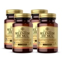 Solgar Yeast- Free Selenium 100 mcg - 100 Tablet, Paket 4 - Support Antioksidant & Immune System Health - Non-GMO, Gluten Free, Dairy Free, Kosher - 400 Total Servings