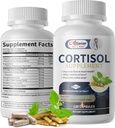 Suplemen Cortisol untuk Perempuan dan Pria, Cortisol Manajer dengan Magnesium, Ashwagandha, Rhodiola, L- Theanine, Balanced Cortisol Levels untuk Mood, Fokus, Zzz Dukungan