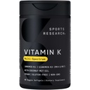 Riset Olahraga Vitamin K Multi- Spectrum - Three Types of Vitamin K: K1, K2 MK-4 & K2 MK-7 - Vegan Friendly, Plantgel Capsule - 60 softgels