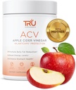 Suplemen TRU ACV, Apple Cider Vinegar, Organic ACV dengan The Mother, Improve Ditrable and Skin Health, 45 Servis, 100mg