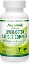 Dukungan Detox & Energi Liver - Milk Thistle + 9 Key Ingrediens, Metabolisme & Liver Health, 120 Veg Capsules 126; Innervis Nutrition