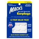 Pillow Soft Silicone Earplugs, 12 Pair