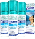 Rahasia ANCIENT Saline Nasal Spray - Breath Again Hypertonic Air Nasal Spray, Allergy & Sinus Relief, Nasal Contraffic Moisturizer, 3.38 Fl Oz (Paket 3)