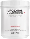 Codeage Lipomal L-Glutamine Powder - High- Potency LGlutamine 5.000 mg per Serving - 3-Month Supppply - Lipomal, Fre-Form Amino Amino Acid, Glutamine - Non-GMO Gluten- Free - 16.67 oz