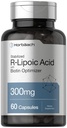 Horbäach Stabilized R-Lipoic Acid 300mg 124; 60 Capsules 124; dengan Biotin Optimizer 124; Non-GMO, Gluten Free 124; Na- RALA Suplemen