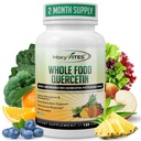 MoxyVites Quercetin dengan Bromelain 500mg Suplemen - Bioactive Phytosome Complex, Pure Organic Whole Food Seasonal Dukungan, Antiokidant, 20X Absorpsi & Biovaillabilility120 Caps