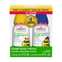 Zarbee 's Children' s Cough Syrough + Mucus Day & Night Value Pack, Daytime Toddler Cyrup, Dark Honey, Ivy Leaf Extract, Chamomile, Mixed Berry Flavor, 2X 4 Fl Oz