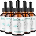 (5 Paket) Zencortex Untuk Relief Tinnitus - Formula Resmi Resmi - Zencortex Drops for Ears, Zen Cortex 24 Tinnitus Drops Liquid Rezes, Zen Cortex Pendengaran Dukungan Formula, Zencortex Oral (10oz)