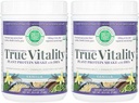 Green Foods True Vitalitas Plant Protein Shake, Vanilla, 25.2 Ounce (Paket 2)
