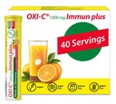 T & D Oxi C 1000 mg Vitamin C - 40 Vegan Drink Effervescent Tablet - Orange Flavor - dibuat di Jerman