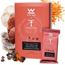 Wise Bar Adaptogen Mushroom Nutition Bars with Reishi, Lions Mane & Ashwagandha, Organic Vegan & Gluten Free Snack for Natural Focus, Energy & Imunity Support, Chocolate Cherry Flavor, 12 Count