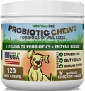 Produksi untuk Anjing - Kesehatan Digetical, Gut Flora, Dukungan Bowel, Dukungan Sistem Imune - Suplemen lembut untuk Anjing 120 ct, Dibuat di AS