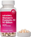 Women Progories for Digetical Health, 50 Milyar CFU 16 Strains, Feminine Health Support for Gut, PH Saldo, Urinary Tract and Ditrable, 60 Capsules