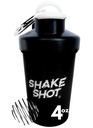 Hitam - 4oz Mini Shaker Bottle for Pre Workout, Creatine, Small Scoop Suplemen (Not for Protein) Clip & Shaker Ball
