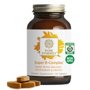 SYNERGY Super B-Complex 124; Vitamin B Kompleks Dibuat dengan Organic Whole Foods 124; Vegan Suplemen dengan Vitamin B12, Niasin, dan Flolate 124; untuk Energi, Fokus dan Dukungan Mood (60 Tablet)
